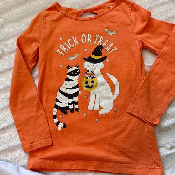 Girls Long Sleeve Halloween Tops Size 6-6x - Picture 3 of 7